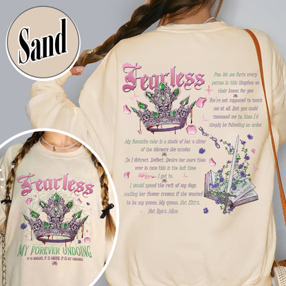 Fearless Bookish Sweatshirt, Powerless Series Sweatshirt, Powerless Lauren Roberts Inspired