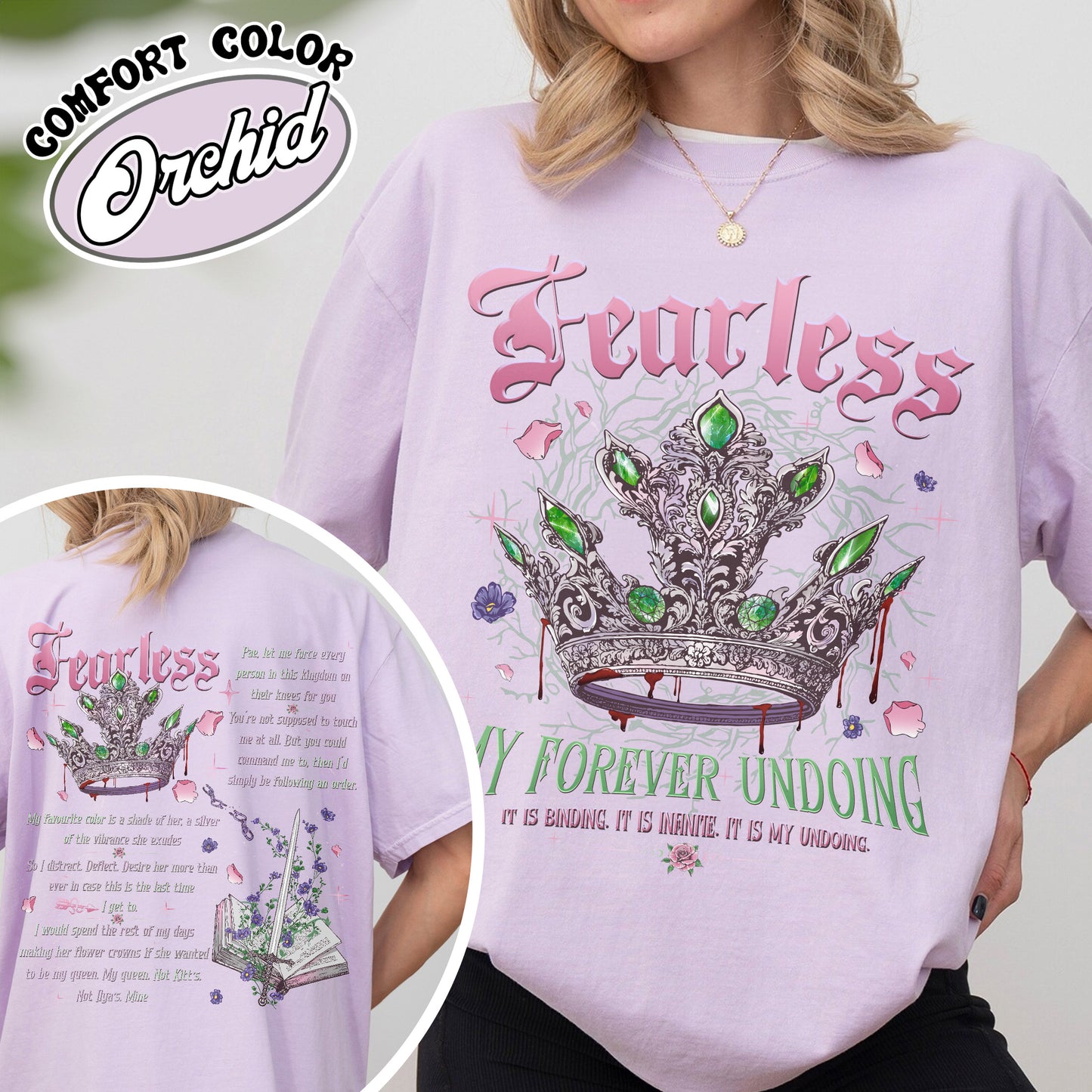 Fearless Bookish Comfort Colors Shirt, Powerless Series Shirt, Powerless Lauren Roberts Inspired