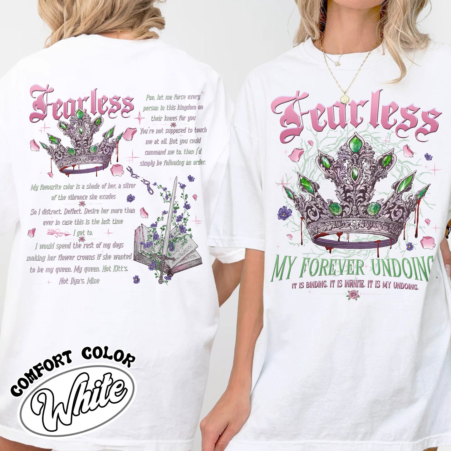Fearless Bookish Comfort Colors Shirt, Powerless Series Shirt, Powerless Lauren Roberts Inspired