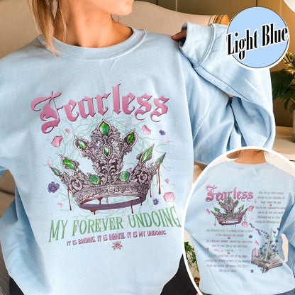 Fearless Bookish Sweatshirt, Powerless Series Sweatshirt, Powerless Lauren Roberts Inspired