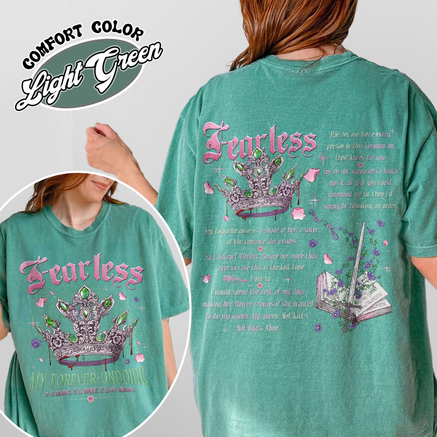 Fearless Bookish Comfort Colors Shirt, Powerless Series Shirt, Powerless Lauren Roberts Inspired