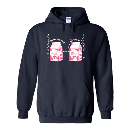 First Time Mom Hoodie, Funny Breastfeeding Bra Hoodie, New Mom Life Hoodie