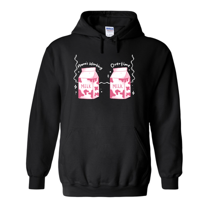 First Time Mom Hoodie, Funny Breastfeeding Bra Hoodie, New Mom Life Hoodie