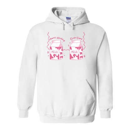 First Time Mom Hoodie, Funny Breastfeeding Bra Hoodie, New Mom Life Hoodie