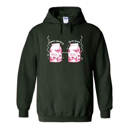 First Time Mom Hoodie, Funny Breastfeeding Bra Hoodie, New Mom Life Hoodie