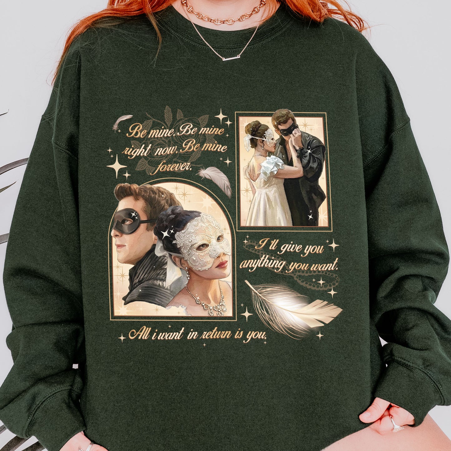 From Masquerade to Marriage – Benophie Inspired – Bridgerton Benedict & Sophie Regency Romance Sweatshirt