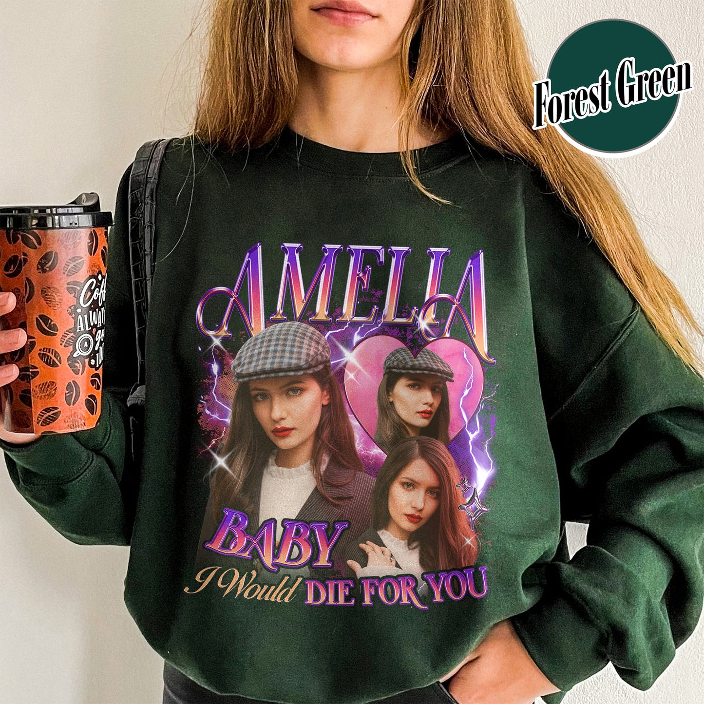 Custom Girlfriend Photo Sweatshirt, Make Your Own Sweatshirt Picture, Sweatshirt With Girlfriend Face