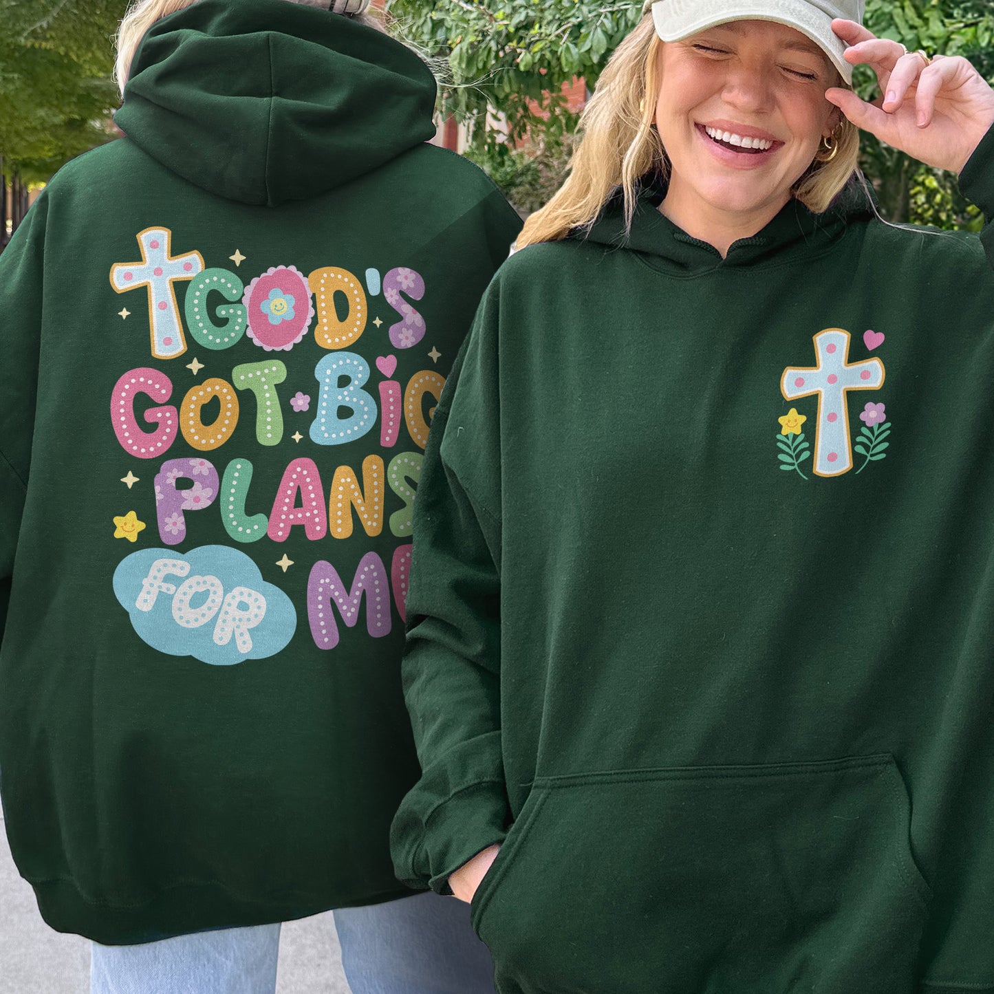 God’s Got Big Plans For Me Hoodie, Christian Kids Hoodie, Faith Graphic Hoodie, Religious Gift Hoodie