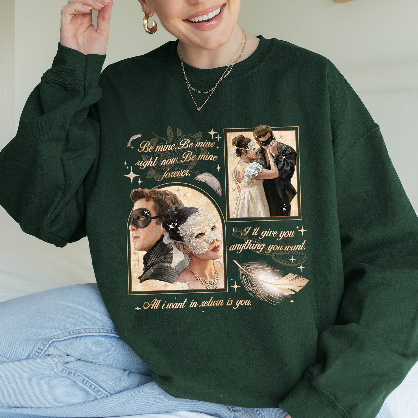 From Masquerade to Marriage – Benophie Inspired – Bridgerton Benedict & Sophie Regency Romance Sweatshirt