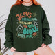 Jesus Loves Me This I Know Sweatshirt: Christian Bible Verse Sweatshirt, Kids Youth Faith Sweatshirt