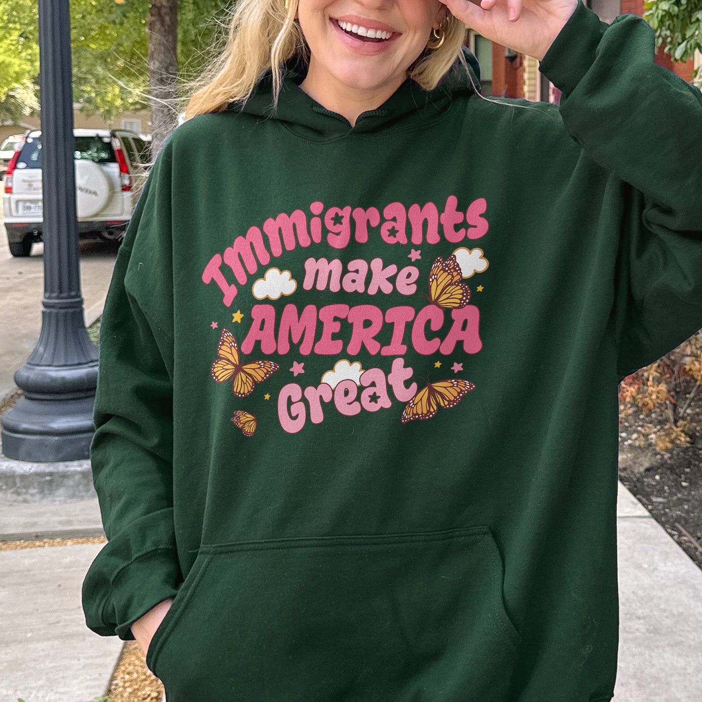 Immigrants Make America Great Activist Hoodie