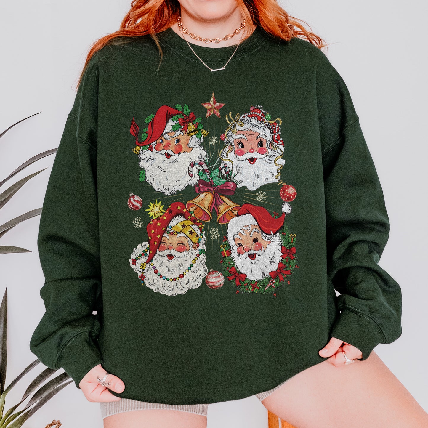 Vintage Santa Claus Retro Christmas Sweatshirt