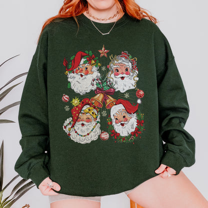Vintage Santa Claus Retro Christmas Sweatshirt