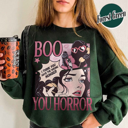 Halloween Sweatshirt, Boo Your Horror Halloween Sweatshirt, Horror Sweatshirts, Halloween Gift, Stay Spooky Sweatshirt