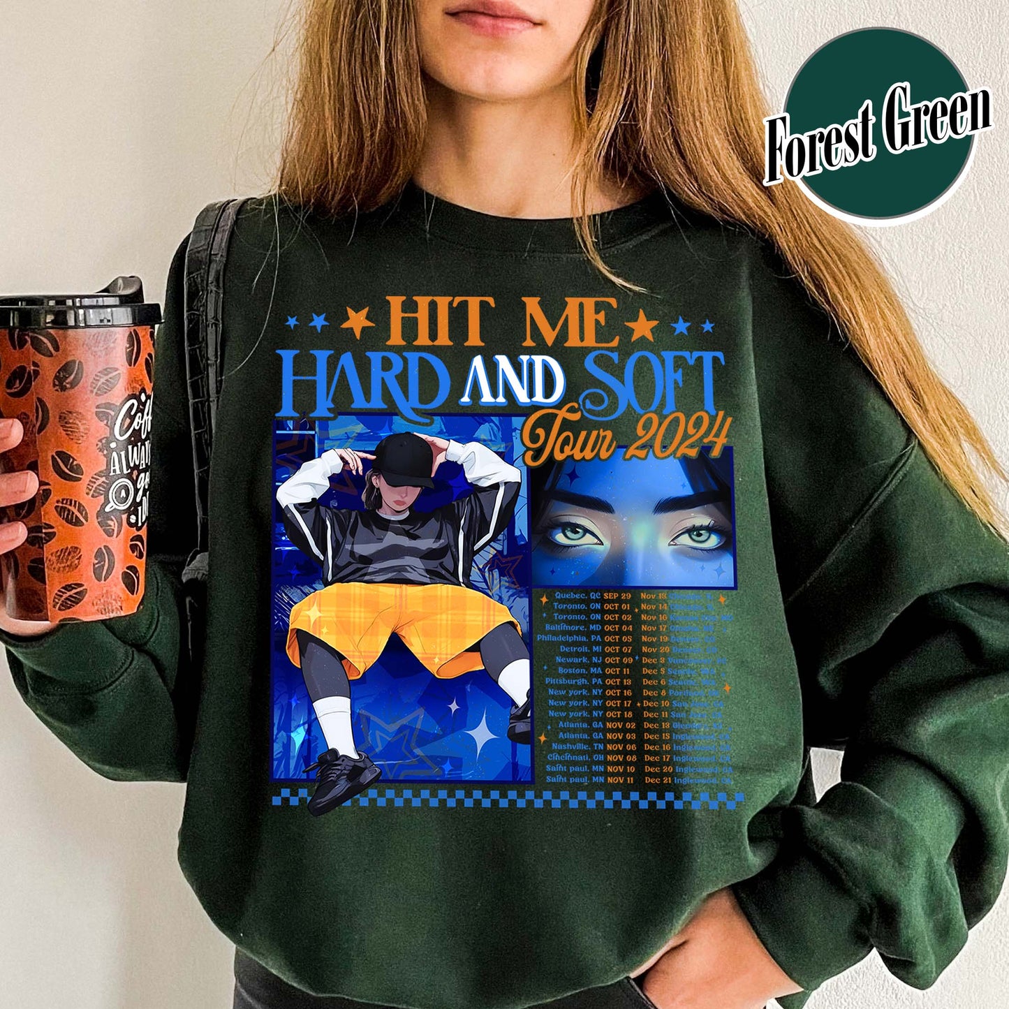 Music Tour Sweatshirt, Hit Me Hard and Soft Sweatshirt, BOAF Sweatshirt, Gift for Her, Women Sweatshirt