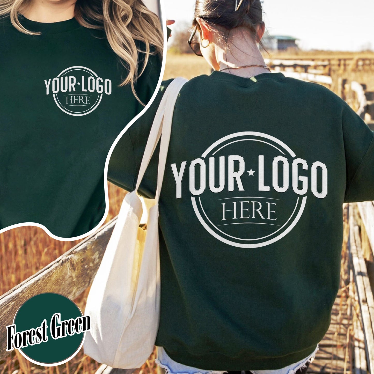 Custom Business Logo Sweatshirt, Custom Shirt of My Logo, Your Logo Here Sweatshirt