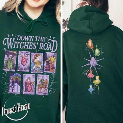 Down The Witches Road Hoodie,Wicca Green Witch Shirt,Down The Witches Road Tarot Cards Shirt,Witch Coven Shirt,All Along Shirt,Witches Shirt