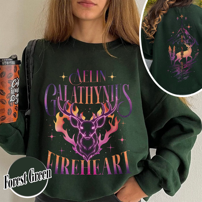 Fireheart Queen Aelin Sweathirt, Terrasen to Whatever End Fireheart, Fireheart Queen Aelin Sweathirt, You Do Not Yield Sweathirt, TOG Sweathirt