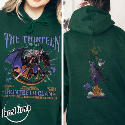 The Thirteen Hoodie, Manon Blackbeak Ironteeth Hoodie, Darkness Claims Us Hoodie, Tog Hoodie, Manon Blackbeak Hoodie, SJM Merch Bookish Hoodie