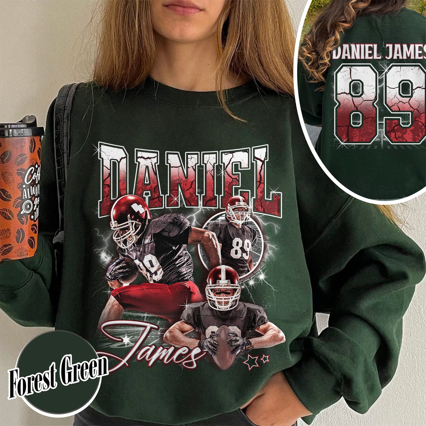 Bootleg Shirt Football Sweatshirt, Bootleg Sweatshirt Football, Custom Face Sweatshirt Football, Custom Photo Football, Custom Football With Picture