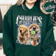 Pet Lover Hoodie, Pet Custom Vintage Washed Hoodie, Custom Dog Cat Mom Hoodie