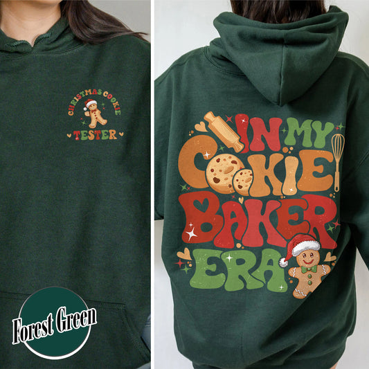 Christmas Cookie Baker and Tester Hoodie, Christmas Cookie Hoodie, Christmas Couples, Christmas Milk and Cookie, Christmas Cookie Tester Hoodie