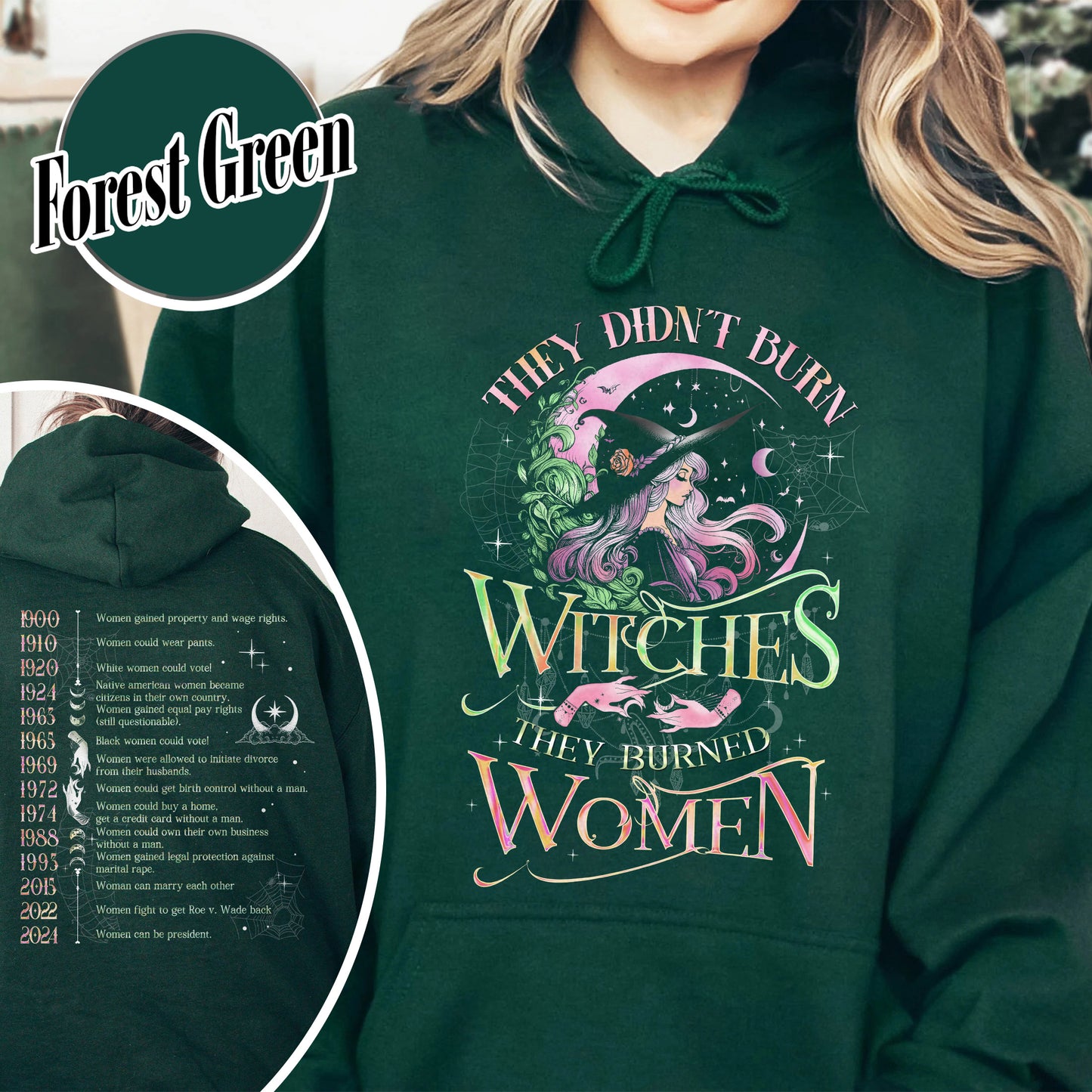 They Didnt Burn Witches They Burned Women Hoodie, Girls Will Be Girls Witchy Feminist Shirt, Burn the Patriarchy Shirt, Women’s Rights Shirt