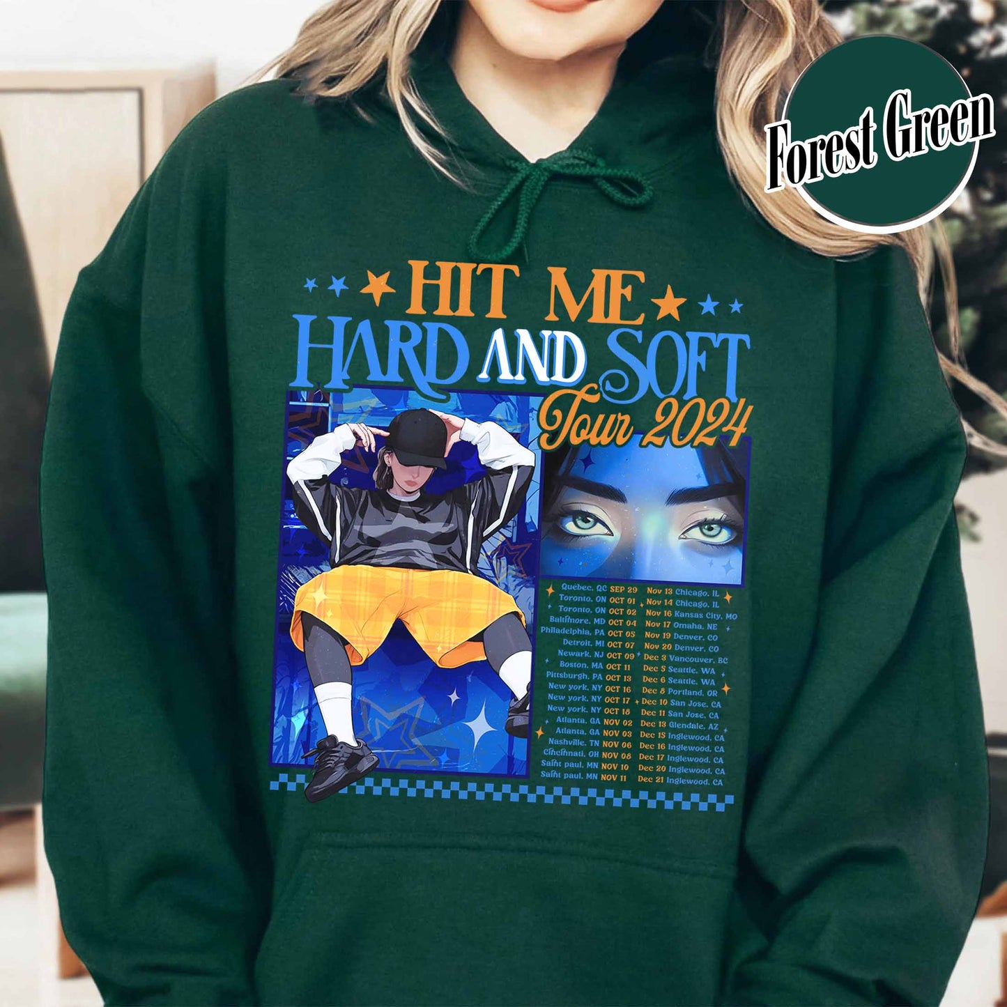 Music Tour Hoodie, Hit Me Hard and Soft Hoodie, BOAF Hoodie, Gift for Her, Women Hoodie