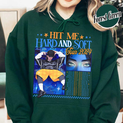 Music Tour Hoodie, Hit Me Hard and Soft Hoodie, BOAF Hoodie, Gift for Her, Women Hoodie