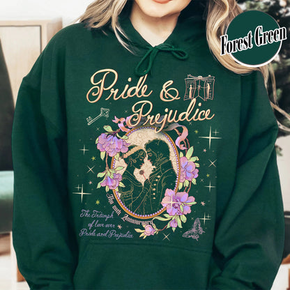 Bookish Hoodie, Pride and Prejudice 20th Anniversary Hoodie for Fan, Pemberley Hoodie