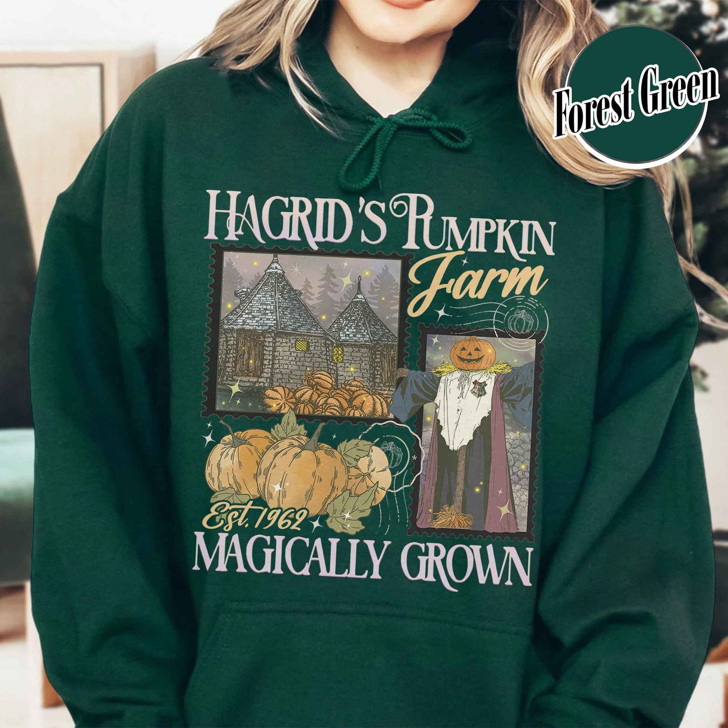 Halloween Hoodie, Hagrids Pumpkin Patch Hoodie, Harry Potter Hoodie