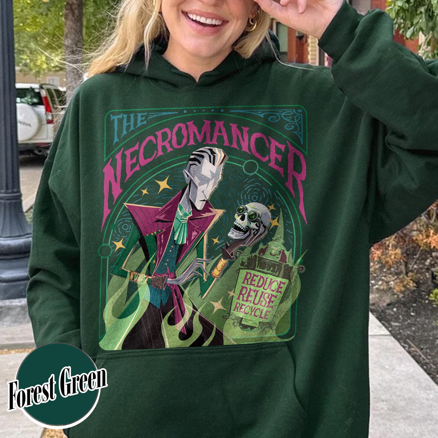 Game Lover Hoodie,The Necromancer Hoodie,Dragon Game Lover,Video Gaming Merch,Women's Video Game Gift,Gamer Hoodie,Fantasy Hoodie,Gaming Apparel