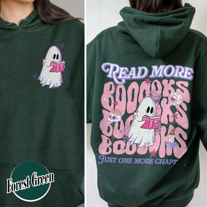 Halloween Book Lover Hoodie, Read More Booooks Halloween Hoodie, Spooky Season Hoodie