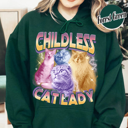 Election Hoodie, Childless Cat Lady Custom Bootleg 2024 Hoodie, Madame President Hoodie