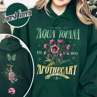 Aqua Tofana Apothecary Hoodie, Aqua Tofana Hoodie, Funny Feminist Aqua Tofana Apothecary Hoodie, Poison the Patriarchy, Womens Rights Hoodie