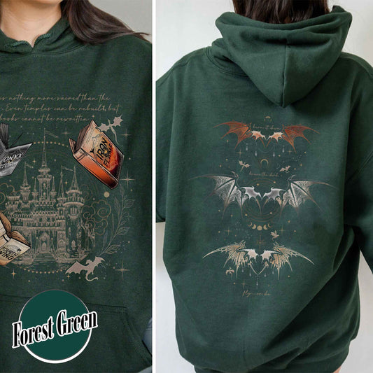 Basgiath War College Hoodie,Dragon Rider Hoodie,Basgiath War College 2-sided Hoodie,Violet Sorrengail,Xaden Riorson,Fly or Die,Riders Quadrant