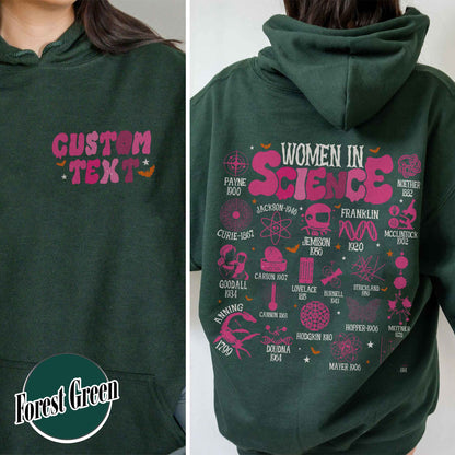 Feminist Hoodie, Women in Science Hoodie, Science Lover Gift Hoodie, Stem Hoodie