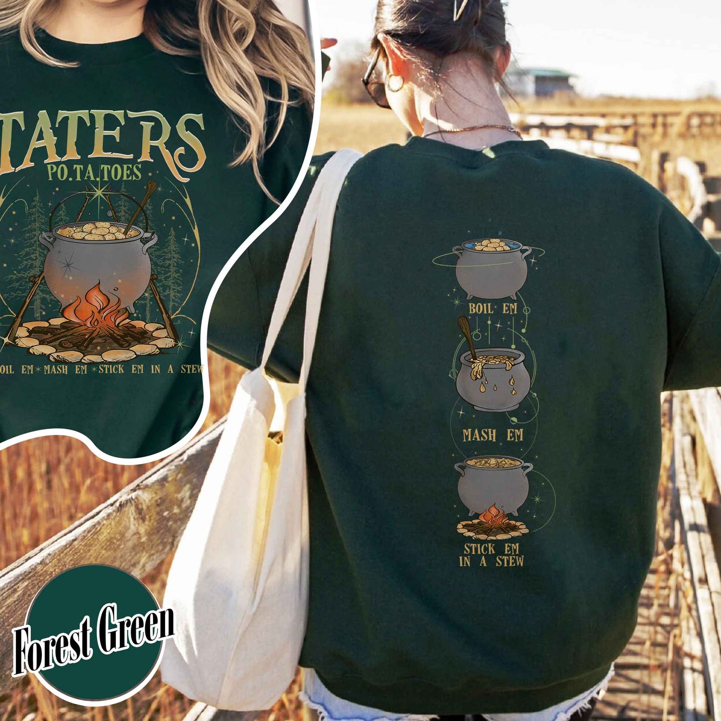 Boiled Potatoes Funny Meme Sweatshirt,Potatoes Boil Em Mash Em Stick Em In A Stew Sweatshirt,Potatoes Boil Em Mash,Mashed Potatoes,Funny Sayings Sweatshirt