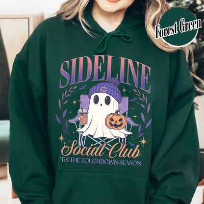 Custom Game Day Social Club Football Hoodie, Personalized Sideline Social Club Football Hoodie