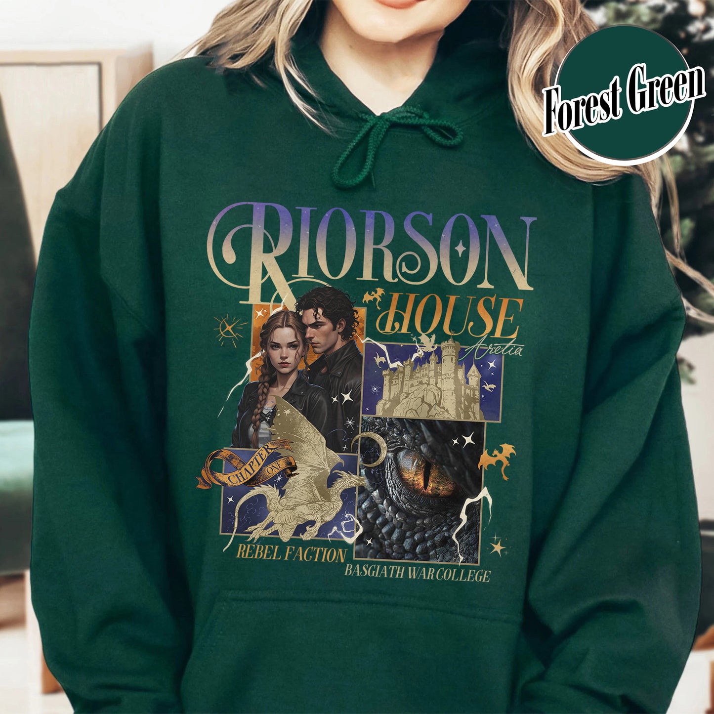 Bookish Hoodie, Xaden Riorson House Hoodie, Fourth Wing Hoodie, Iron Flame Hoodie, Rebecca Yarros Merch