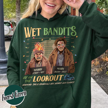 Wanted the Wet Bandits Hoodie, Christmas Shirt, Retro Funny Christmas Shirt, Christmas 90s Movies Hoodie, Christmas Movies, Merry Christmas