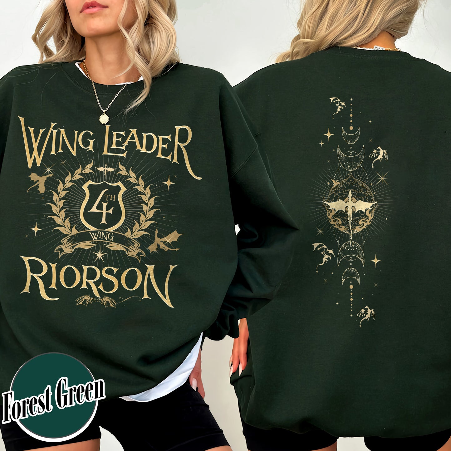 Fourth Wing Book Lover Sweatshirt, Dragon Rider Sweatshirt, Wing Leader Xaden Riorson Sweatshirt