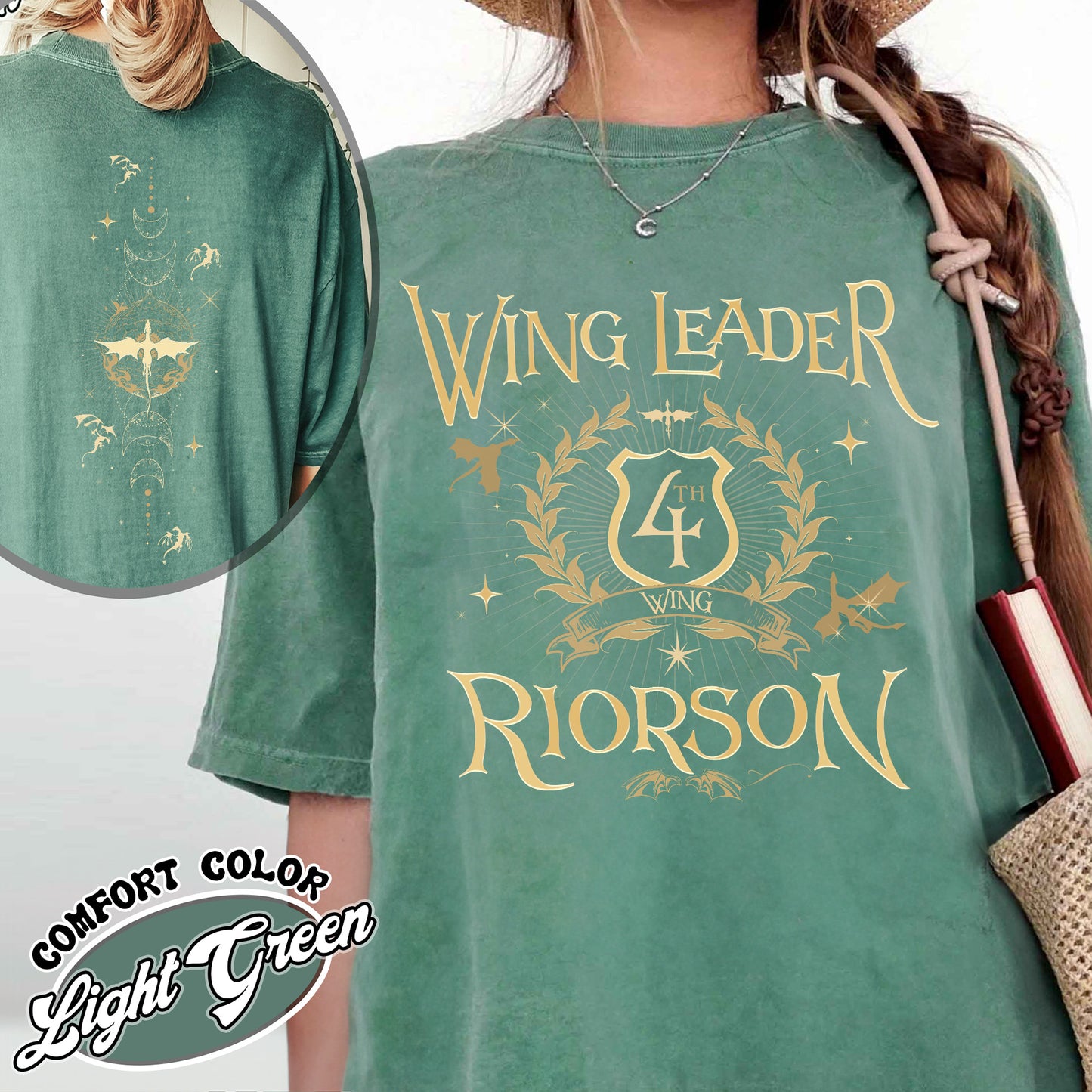 Fourth Wing Book Lover Comfort Color Shirt, Dragon Rider Shirt, Wing Leader Xaden Riorson Shirt