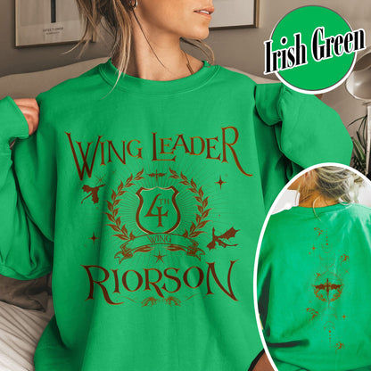 Fourth Wing Book Lover Sweatshirt, Dragon Rider Sweatshirt, Wing Leader Xaden Riorson Sweatshirt