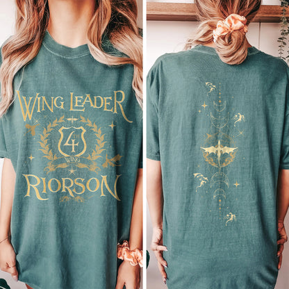 Fourth Wing Book Lover Comfort Color Shirt, Dragon Rider Shirt, Wing Leader Xaden Riorson Shirt