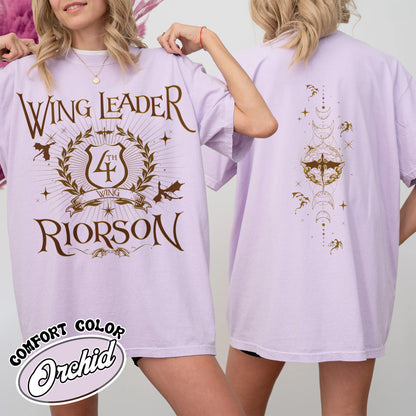 Fourth Wing Book Lover Comfort Color Shirt, Dragon Rider Shirt, Wing Leader Xaden Riorson Shirt