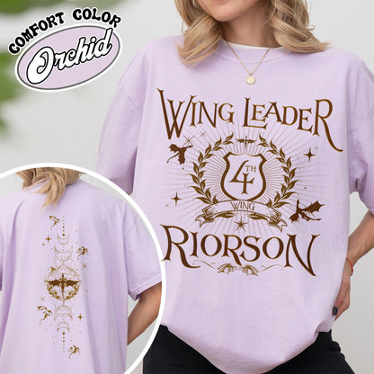 Fourth Wing Book Lover Comfort Color Shirt, Dragon Rider Shirt, Wing Leader Xaden Riorson Shirt