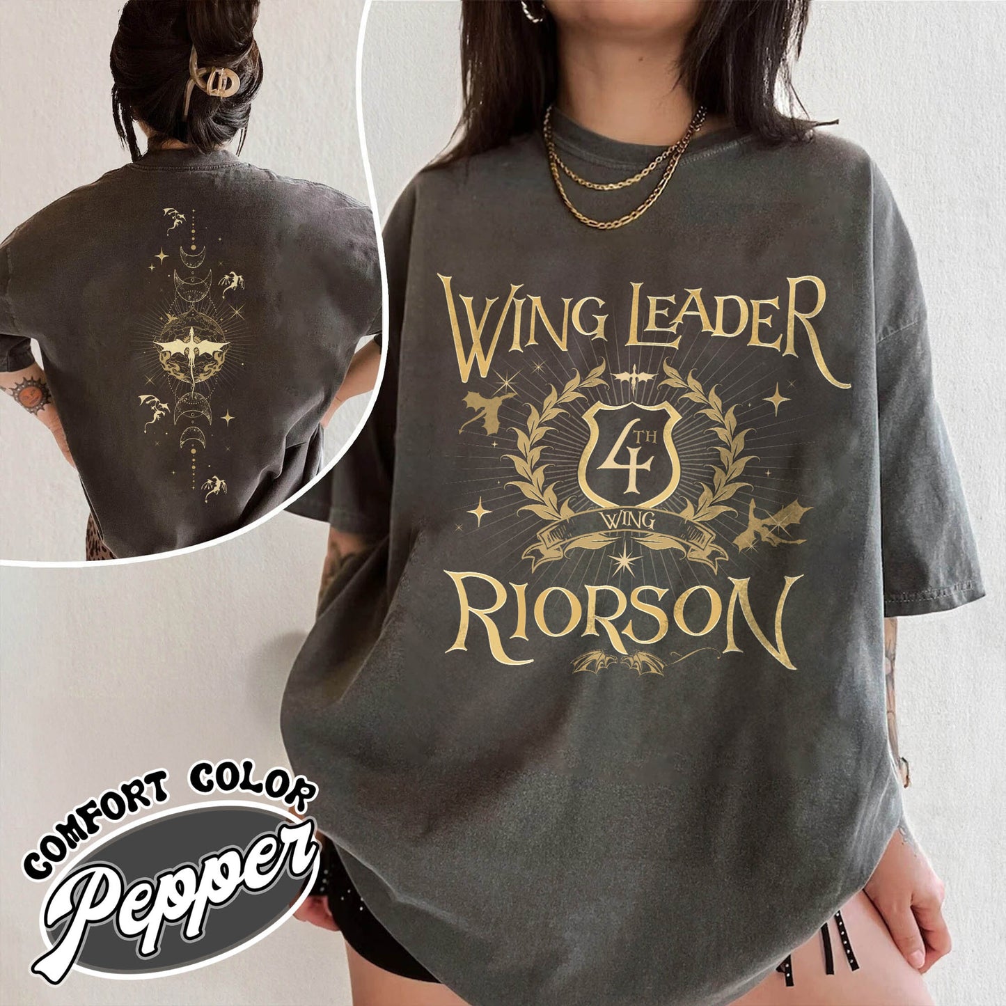 Fourth Wing Book Lover Comfort Color Shirt, Dragon Rider Shirt, Wing Leader Xaden Riorson Shirt