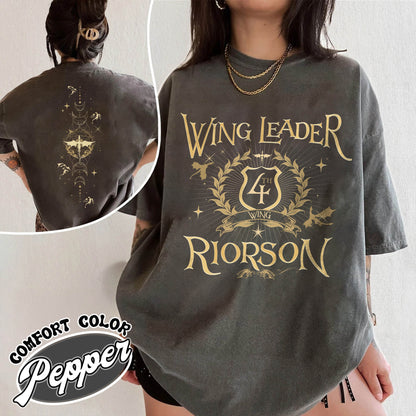 Fourth Wing Book Lover Comfort Color Shirt, Dragon Rider Shirt, Wing Leader Xaden Riorson Shirt