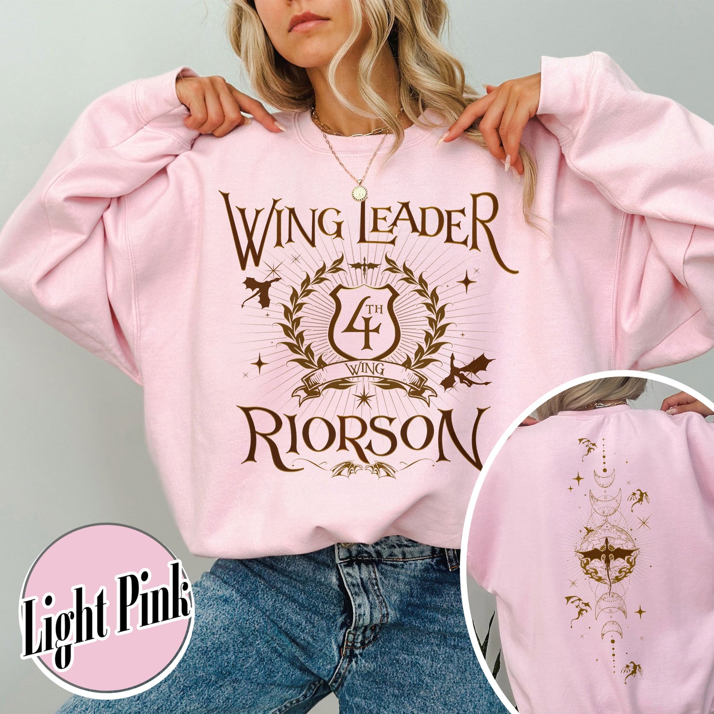 Fourth Wing Book Lover Sweatshirt, Dragon Rider Sweatshirt, Wing Leader Xaden Riorson Sweatshirt